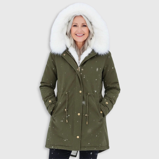 Rina | Parka con Cappuccio Bordato
