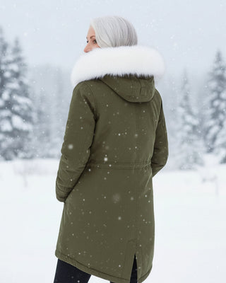 Rina | Parka con Cappuccio Bordato