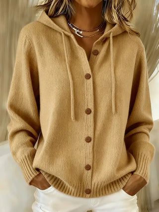Bettina | Cardigan con Cappuccio e Bottoni