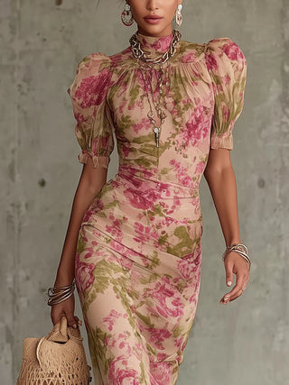 Cecilia | Abito Rosa Vintage