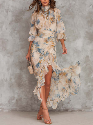 Emma | Abito Chiffon Beige